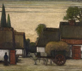 Høvogn (olie på lærred)