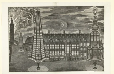 Illumination og fyrværkeri i Gent, 1717