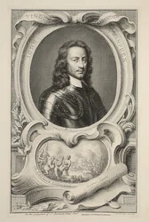 Portræt af John Hampden, illustration fra 