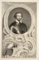 Portræt af Thomas Wentworth, jarl af Stratford, illustration fra 