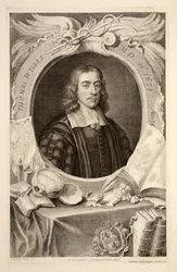 Portræt af Thomas Willis, M.D., illustration fra "Heads of Illustrious Persons of Great Britain", udgivet af Knapton, London 1742