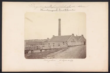 Bovenstoom pumpestation Prins Alexander / Kralingscheveer 18. september 1869 (titel på objekt) Genvinding af søerne i Schieland øst for Rotterdam (serietitel på objekt)