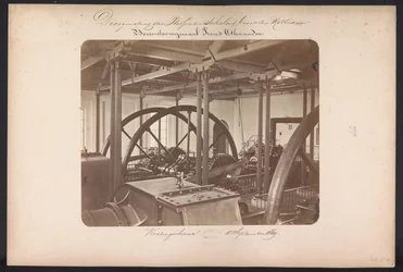Bovenstoom pumpestation Prins Alexander / Kralingscheveer 18. september 1869 (titel på objekt) Genvinding af søerne i Schieland øst for Rotterdam (serietitel på objekt)