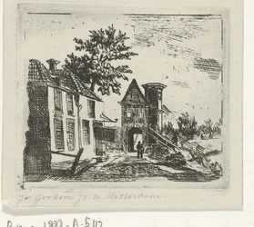 Bybillede med port