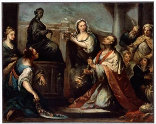 Kong Salomons afgudsdyrkelse, c1739