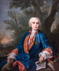 Kastraten Carlo Broschi, kendt som Il Farinelli, ca. 1752 (olie på lærred)