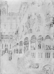 The Flagellation, fra Jacopo Bellini