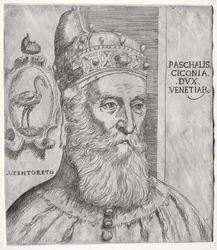 Portræt af Pasquale Cicogna, doge af Venedig.