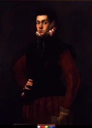 Portræt af en ung mand, ca. 1565 (olie på lærred)