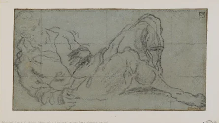Liggende mandsfigur, 1560-9 (kridt på papir)