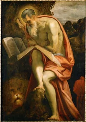 Sankt Hieronymus (olie på lærred)