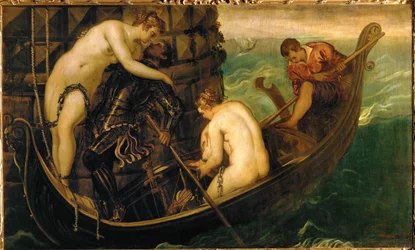 Redningen af prinsesse Arsinoe, ca. 1560 (olie på lærred)