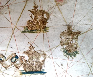 Renæssancekort over Europa, efter Jacopo Russo, 1528