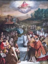The Miracle of the Snow (olie på lærred)