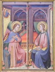 Bebudelse, ca. 1390 (tempera på panel)