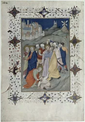 MS 11060-11061 Korsets timer: Matin og Laudes, Forræderiet af Judas, fra 