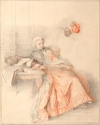 Ung dame læser og en side