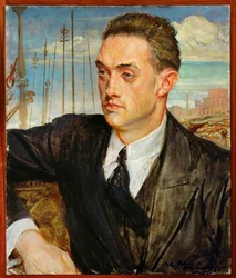 Henry de Montherlant, digter (maleri på lærred)