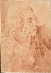 Halv-længde portræt af François Boucher