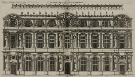 Pierre Lescots facade udgivet i 1576