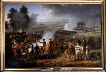 General Charles Antoine Desaix de Veygoux (1768-1800) død i slaget ved Marengo den 14/06/1800 Maleri af Jacques Augustin Catherine (Jacques-Augustin-Catherine) Pajou (1766-1828) 1800, Chateau de saint Leger Grosbois
