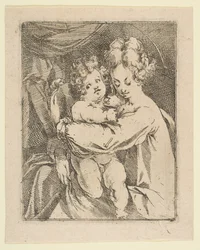 Madonna og barn, 1612-16.