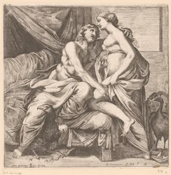 Jupiter og Juno Mytologiske scener efter fresker i Palazzo Farnese i Rom (serietitel)