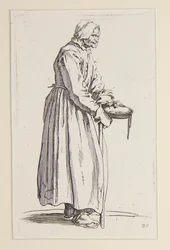 Tiggerkvinde, der bærer en skål, fra The Beggars (La mendiante a la sebille)