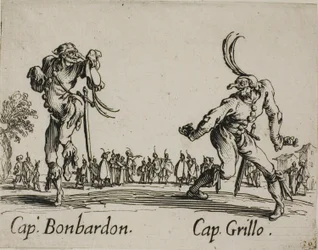 Kaptajn Bonbardon - Kaptajn Grillo, plade 13 fra Balli di Sfessania