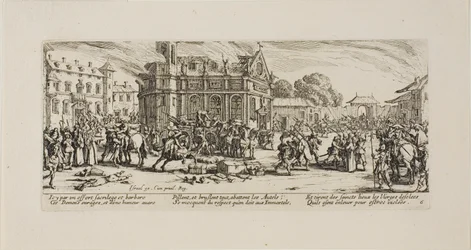 Ødelæggelse af et kloster, plade seks fra The Miseries of War