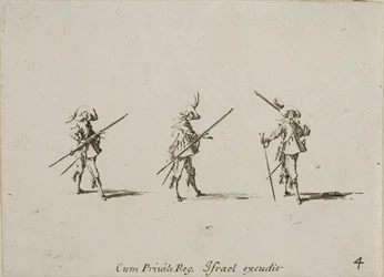 Bor med musket, plade fire fra The Military Exercises