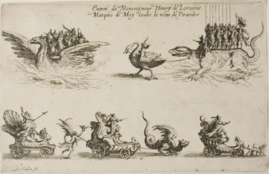 Indgang af Monseigneur Henry de Lorraine, Marquis de Moy, under navnet Pirandre, fra Kampen ved Barrieren