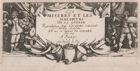 Frontispice til The Large Miseries of War