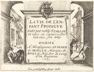 Frontispice til Den fortabte søn, 1635.