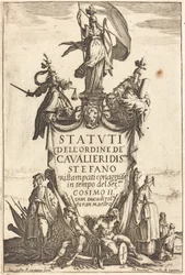 Frontispice til "Statutter of the Order of the Knights of Saint Stephen"
