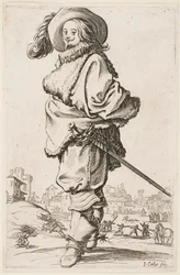 Gentleman in a Fur-Trimmed Cloak, fra serien "The Nobility of Lorraine"