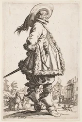 Gentleman in a Fur-Trimmed Coat, fra serien "The Nobility of Lorraine"