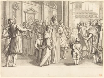 Storhertuginde ved de unge pigers procession