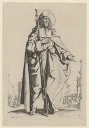 Sankt Jakob den Ældre, blad 7 fra serien „Jesus, de tolv apostle og Maria“