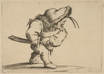 LHomme SApprêtant en Tirer søn Sabelmand forbereder sig på at trække sit sværd, fra Varie Fig..., 1616-22.