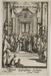 Maria gifter sig med Josef, fra The Life of the Virgin