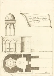 Plan og Højde af Den Hellige Gravs Kirke