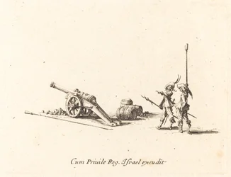 Forberedelse til at affyre kanonen, 16341635.