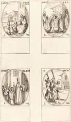 Sankt Simeon Salus; Visitationen; Deponering af Jomfruens Klæder; Sankt Hiacintus