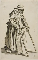 Tiggeren på krykker og hans tiggerpung, planche ti fra The Beggars