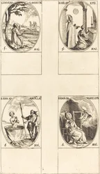 Sankt Augustins omvendelse; Sankt Hilary; Sankt Johannes før den latinske portal; Sankt Johannes af Damaskus