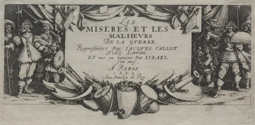 The Large Miseries of War: Titelside