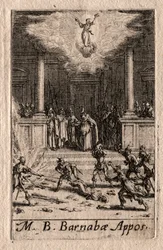 Apostlenes martyrium: St. Barnabas.