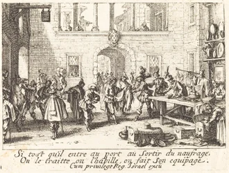 Forældrene skænker gaver, 1635.