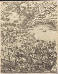 Belejringen af La Rochelle [plade 11 af 16; sæt omfatter 1952.8.97-112]